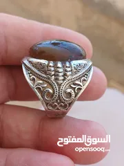  4 خاتم فضة قديم