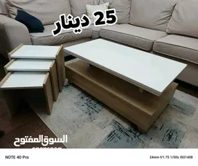  18 طاولات وسط مع 3 سيرفيس