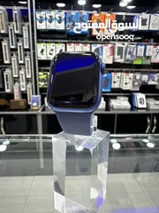  1 Used Apple watch series 7  ‎الساعة استخدام بسيط بطارية اصالي بنسبة 100% Blue