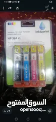  1 حبر طابعة اصلي اسود وملون hp364xl جديد