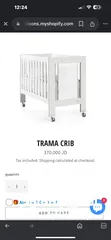  7 سرير أطفال خشب  baby crib