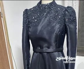  3 فستان سهرة فاخر ازرق أنيق – جديد تمامًا لم يُلبس أبدًا!!!!!!!!!!