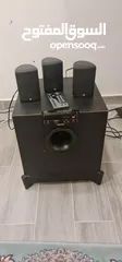  1 JBL subwoofer with 3 speakers