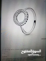  3 Pandora Signature Silver ring  with clear cubic zirconia Pandora Signature Pandora Signature