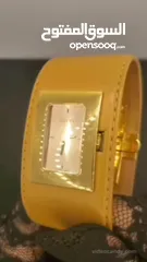  10 ساعة غوتشي7800L النسائية مطلية بالذهب ستانلس ستيل  Gucci Gold Plated Stainless Steel