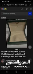  4 ROLEX BOX  &BREITLING
