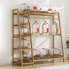  4 الستاند الخشبي الملكي – من خشب البامبو الطبيعي قطعـة واحدة تغيّر شكل البيت... وتنظم كل الفوضى!