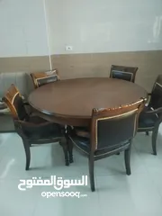  3 طاولة سفرة خشب زان