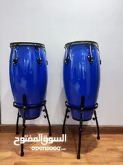  1 Conga Drum Set with Stands