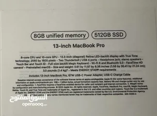  1 MacBook Pro 13 inch 2022