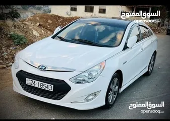  2 هيونداي سوناتا هايبرد أمريكي 2400 cc موديل  2012 فل عدا الفتحة للبيع أو بدل على سيارة كهرباء