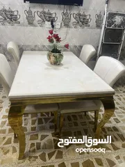  1 ميز طعام مرمر