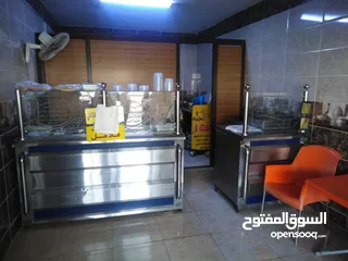  7 عدة مطعم حمص وفلافل كامله للبيع في المفرق حي العليمات