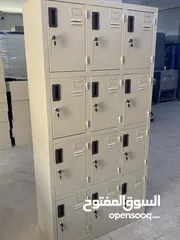  6 خزاين لكرات حديد وخشب مع مفاتيح للموظين والنوادي الرياضية والمدارس