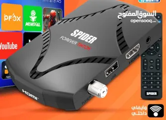  1 ريسيفر سبايدر Spider TikTok مع اشتراك لمدة 10 سنوات الجديد 2025 باقل سعر بالمملكه