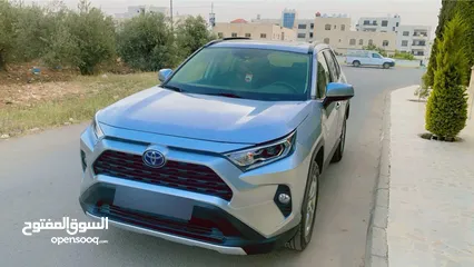  14 تويوتا راف فور هايبرد 2021 جمرك جديد