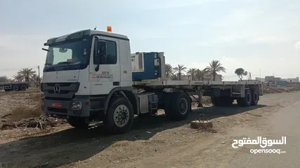  2 Benz  prime mover with 40 ft trailer for sale