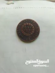  2 عملات أمريكية نادر جدا جدا جدا بحاله ممتازه