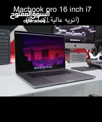  1 Macbook pro 16-inch  فل نظافة للبيع بسعر حرق الجهاز استعمال بسيط ‏