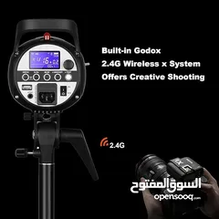  6 جودكس فلاش تصوير بقوة 400 وات موديل SK400II - أسود