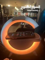  1 ‏Led wireless charging speaker مكبر الصوتLED شحن لاسلكية بالحجم الكبير الاكبر في الأسواق