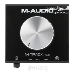  1 M-Audio M-Track Hub  USB Monitoring Interface with Built-In 3-Port Hub (24-bit/48 kHz)