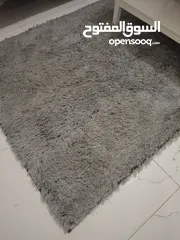  4 سجاد لون رمادي 3قطع للبيع