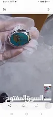  7 خاتم فيروز ثقيل للبيع