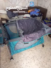  4 سرير اطفال متحرك داخلي وخرجي شغل رحل سفر جديد وكاله غير مستعمل