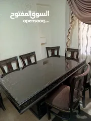  3 طاولة سفرة 6 كراسي مستعملة بحال الجديد