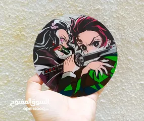  1 Anime acrylic glass paintings (Gojo) and (Tanjiro and Nezuko)