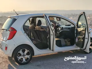  12 للبيع كيا بيكانتو 2014  لون ابيض مميزة جدا