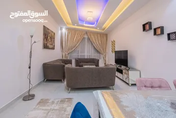  4 3غرفة وصالة فرش فندقي أول سأكن الشارقة  للايجار الشهرى 3bedroom full furnished hotel in Sharjah