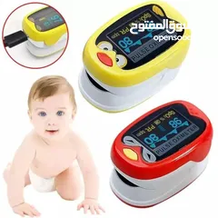  1 جهاز قياس نسبة الاكسجين في الدم للاطفال Oximeter اطفال يعمل بالشحن
