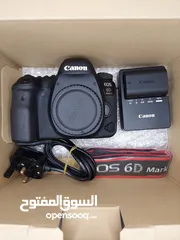  3 للبيع كاميرا canon 6d mark 2 -عداد الشتر (15k) فقط.  -الكاميرا وكالة نظيفة جدا استخدام شخصي فقط