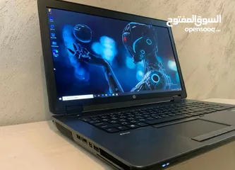  4 لابتوب العملاق HP ZBOOK ، شاشة كبيرة 17.3، كارت شاشة خارجي للإلعاب ، كور i7 ، رام 8 كيكا ، SSD 256