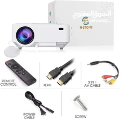  2 بروجيكتور دقة عالية full hdبعمر 50000 ساعة مشاهدة سبيكر مزدوج