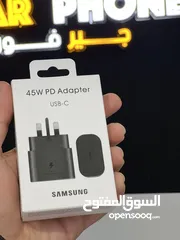  2 فيشة سامسونج الاصلية بقوة 45W منفذ USB-C ضمان سنة