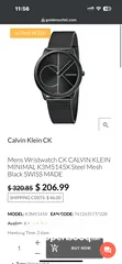  10 Calvin Klein Minimal Watch K3M514 ساعة كالفن كلاين مينيمال