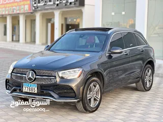  3 مرسيدس GLC300 بانوراما موديل 2020 رمادي للبيع