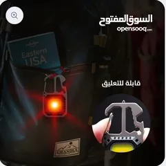  7 كشاف ليد ضوئي ست اضائات مربع الشكل (ميدالية علاقة مفتاح ) للبر والاماكن المظلمه