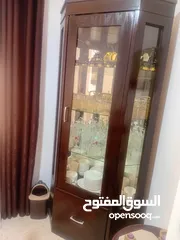  4 طاولة سفرة مع فضية مع 8 كراسي بحالة ممتازة خشب زان مع لاتيه