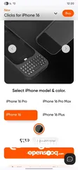  2 IPhone 16 256G 100% Battery + click iOS keyboard