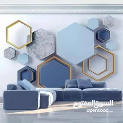  8 ورق حائط ثلاثي الأبعاد نسيج الماني