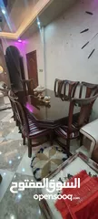  3 طاولة سفرا 8كراسي نوع زان بحالة الوكاله لا تحتاج لأي نوع من الصيانه