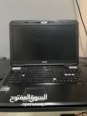  1 للبيع لابتوب مستعمل msi معالجi7 نواة8 DESKTOP-HNQD6HHاسم الجهاز الشاشة 17بوصة حجم الذاكرة 32