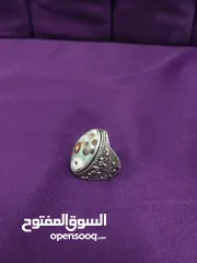  2 خاتم عقيق يمني داؤدي عيون طبيعي natural yamani aqeeq