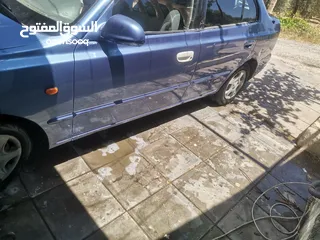  14 هونداي اكسنت موديل 2000 قصت الفيرانا الون ازرق قابل للتفاوض