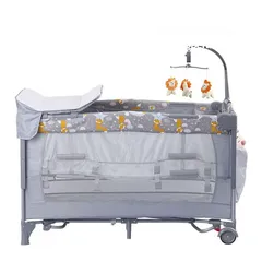 10 سرير السفر القابل للطي مع طاولة تغيير الحفاضات – الأمان والراحة في كل رحلة مع Island Toys