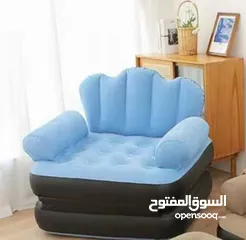  1 كرسي استرخاء نفخ مع اريكة استرخاء 2 في 1 سرير اريكة قابل للنفخ، سرير استرخاء قابل للطي